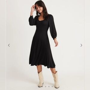Marine Layer Lexi Long Sleeve Midi Fit and Flare